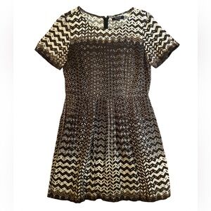 MADEWELL SONGBIRD CHEVRON STRIPED DRESS size 4